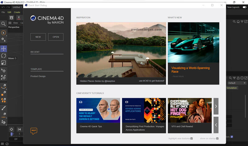 Maxon Cinema 4D Studio Full Español Mega